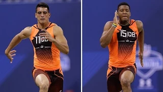 Marcus Mariota vs. Jameis Winston 40-yard dash simulcam