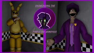 Showcasing "PURPLE GUY" Gamepass In Fredbear's Mega Roleplay!