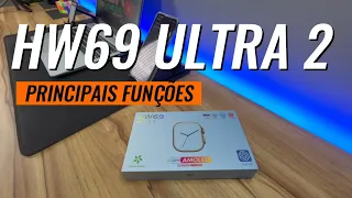 SMARTWATCH HW69 ULTRA 2 Série 9 -  Mostrando As Principais Funções