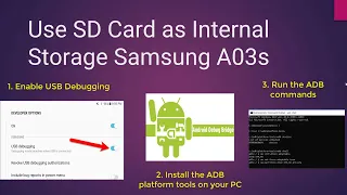 Samsung Galaxy A03s SD Card Internal Storage | How To Use SD Card as Internal Storage Samsung