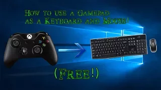 How to use a gamepad as a keyboard + mouse!