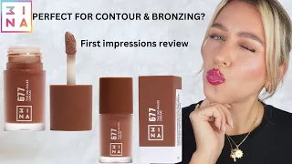 new 3INA the no rules cream 677 - contour bronzer in one? #makeupreview #3ina #contourtutorial