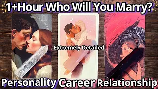 1+HOUR READING WHO WILL YOU MARRY?💍💖 PERSONALITY/CAREER/RELATIONSHIP etc. +CANDLE WAX🕯💕#pickacard