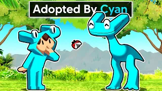 Adopted By CYAN RAINBOW FRIEND In GTA 5!