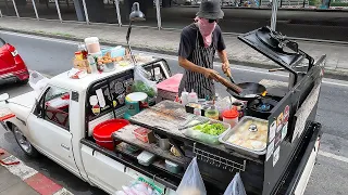 Amazing Truck Wok Skills Master Chef! Cooking On The Road - Thai Street Food