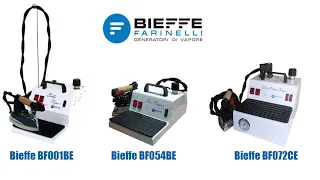 Видеообзор парогенераторов с утюгом модели Bieffe BF 054, BF072, BF 001