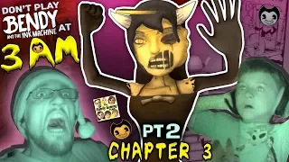 DON'T PLAY BENDY & THE INK MACHINE @ 3AM! CHAPTER 3 Alice Angel is SCARY! FGTEEV Haunted House (Pt2)