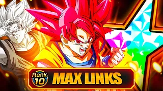 GODKU IS A MONSTER!!! PHY God Goku 100% Max Links vs Frieza Red Zone | Dragon Ball Z Dokkan Battle