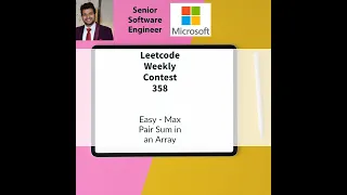 Leetcode Weekly contest 358 - Easy - Max Pair Sum in an Array
