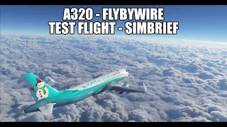 MSFS 2020 - A320NX FlyByWire Test Flight - Simbrief Integration Build