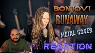 BON JOVI - Runaway (Metal Cover)  Tommy Johansson |REACTION|