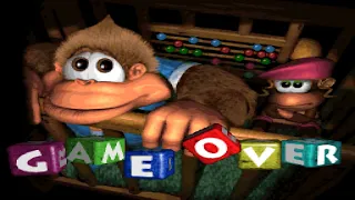 Donkey Kong Country 3 - Todas as Animações de Mortes e Game Over (SNES)