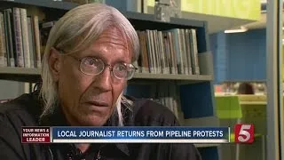 Local Native American Journalist Covers Pipeline Protest