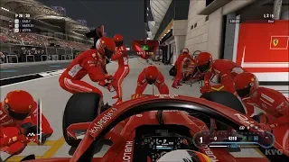 F1 2018 - Bahrain International Circuit - PIT Stop Gameplay (PC HD) [1080p60FPS]