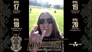 METAL ALLEGIANCE - 5th Anniversary Tour Tom Hunting Invite (OFFICIAL TRAILER)