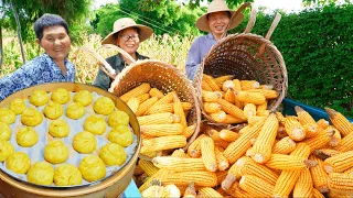 Huge Corn Harvest to Make Ancient Chinese Bao | Traditional Rural Life