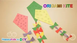 Origami Kite | Paper Crafts | Kid's Crafts and Activities | Happykids DIY