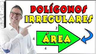 Área de POLÍGONOS IRREGULARES 3 Ejemplos