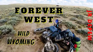 Motorcycle Camping / Remote, Rugged Wyoming