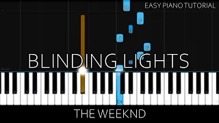 The Weeknd - Blinding Lights (Easy Piano Tutorial)