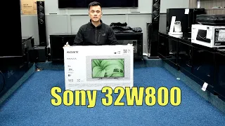 Sony 32W800 32" Unboxing, Setup, Test and Review with 4K HDR Demo Videos KD-32W800