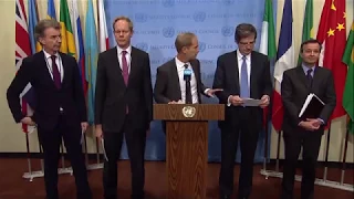 Joint European Union on the Middle East - Security Council Media Stakeout (08 December 2017)