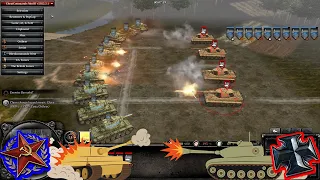 KV-2 Tank (10x) vs Tiger B Königstiger (4x) | Company of Heroes 2