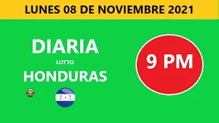 Diaria 9 pm honduras loto costa rica La Nica hoy  Lunes 08 NOVIEMBRE DE 2021 loto tiempos hoy