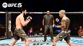 UFC 5 CHARLES OLIVEIRA VS ISLAM MAKHACHEV (CPU vs CPU) - No Commentary