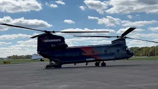 PJ Helicopters CH-47D Chinook N258PJ Start Up and Take Off