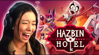 My Editor Made Me React To HAZBIN HOTEL For The First Time And It Is CRAZY!  *Pilot & Episode 1*