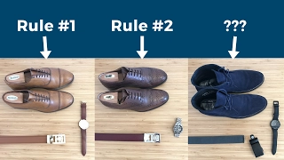 How to Match Belt With Shoes (2 Simple Rules)