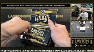 2022/23 Upper Deck Ultimate Collection Hockey Hobby 8 Box Case Break #1