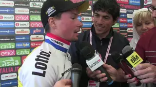 Primoz Roglic - Winner 9th stage Giro d'Italia 2016 - Post-race interview