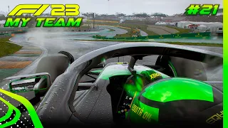 F1 23 MY TEAM #21 - MUITA CHUVA E SOLIDÃO NO GP DO BRASIL