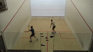 Norfolk squash Mens finals Will Henden v Robert Thirst game 1