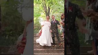 The most beautiful wedding exit you’ll ever see! #shorts