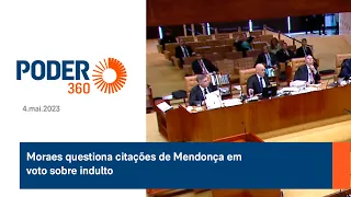 Moraes questiona citações de Mendonça em voto sobre indulto