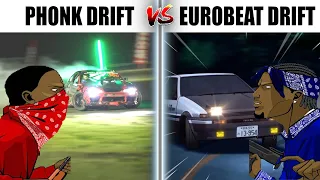 Phonk Drift VS Eurobeat Drift...