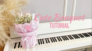How to Wrap a Cute Flower Bouquet - Flower Bouquet Tying & Wrapping Techniques | 螺旋花腳手綁花束 | 花束包装