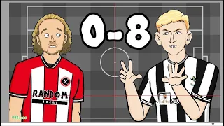 0-8! NEWCASTLE CRUSH SHEFFIELD UTD (Every Premier League Manager Reacts 23/24 #6)