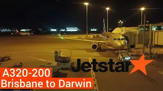 Jetstar A320-200 Brisbane to Darwin Airport l Economy l Trip Report l A 4 hour+ Flight!