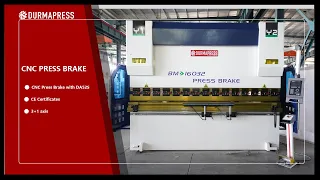 Durmapress 3 Axis 160 ton x 3000mm CNC Press Brake | Delem DA52s CNC Control | Bend 6mm Mild Steel