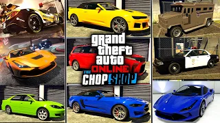 All New Cars In The GTA 5 Online Chop Shop DLC!