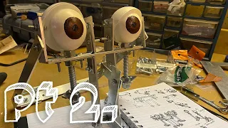 Pt 2. Yoshi's Pneumatic Animatronic Project- Making Animatronic Head Mech