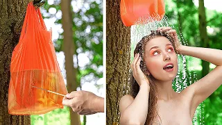 เคล็ดลับกลางแจ้งที่น่าทึ่งและทริควันหยุด DIY || เคล็ดลับชายหาดสำหรับวันหยุดพักผ่อนสุดเจ๋งโดย 123 GO!