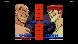 Street Fighter 30th Anniversary - Alpha 3　Sagat(Makoto)  vs  Adon