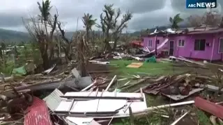 Trail of destruction left by Fiji's Cyclone Winston