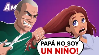 Mi PAPÁ ME AFEITÓ LA CABEZA PARA CONVERTIRME EN UN NIÑO