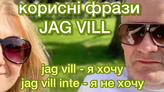 Вчимо корисні фрази з JAG VILL. Шведська мова.